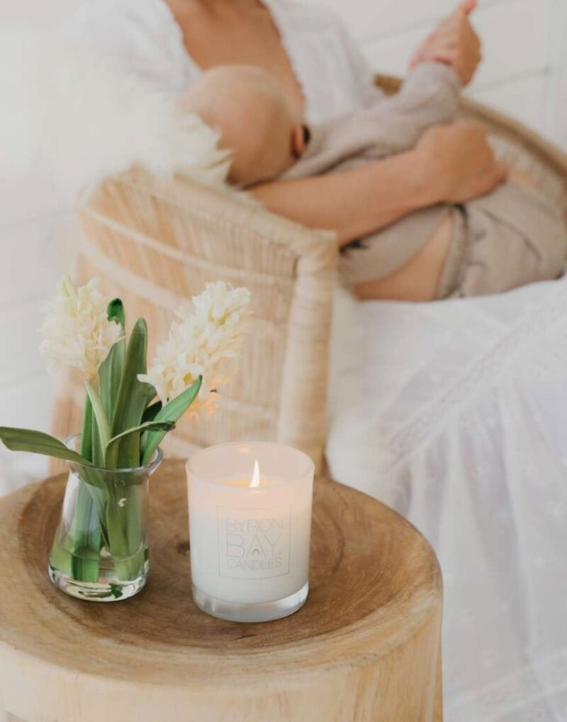 Harmony (pure essential oils of sweet orange, ylang ylang and rose geranium) Large 50 Hour Pure Soy Candle - 100% pure essential oils