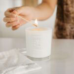 Rain Water (carnation, lily, jasmine, tuberose, violet and crisp white grapefruit) Large 50 Hour Pure Soy Candle