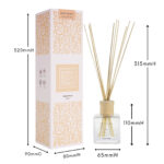 Beach Holiday reed diffuser with measurements Beach Holiday reed diffuser with measurements