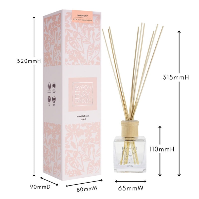 Harmony reed diffuser with measurements Harmony reed diffuser with measurements