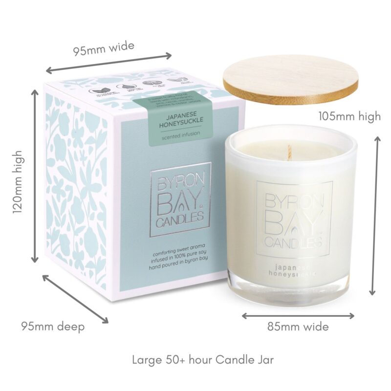 Japanese Honeysuckle 50 hour candle measurements