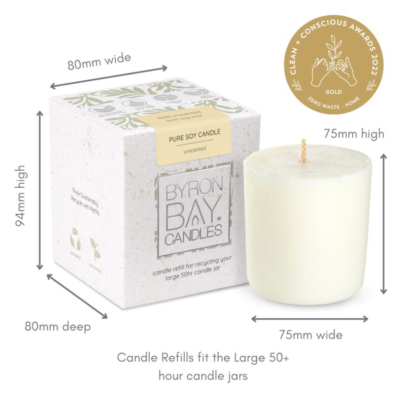 unscent refill candle measurements