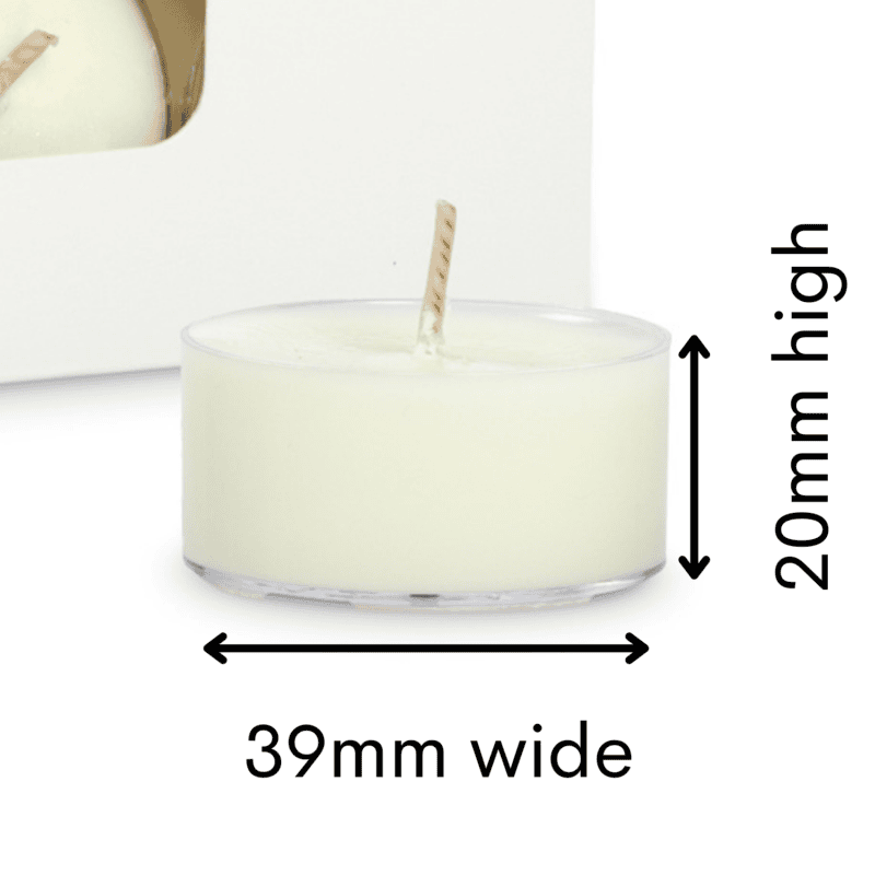 Qty 100 Unscented Pure Soy Wax Tea Light Candles | Coupons Excluded | FREE delivery