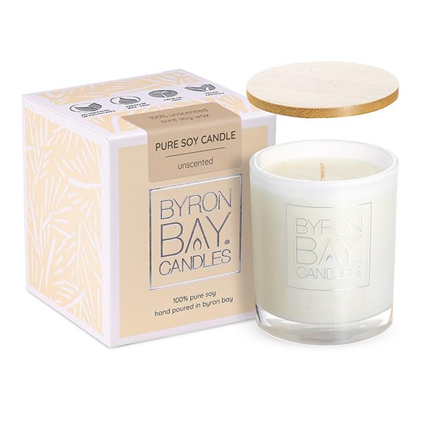 Unscented Medium 30 Hour Pure Soy Candle Byron Bay Candles Scented Medium 30 hour pure soy candles | All aromas | Wholesale range