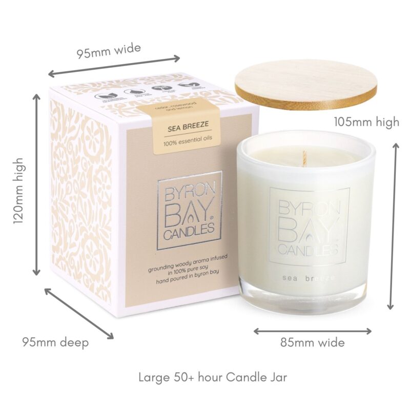 Sea Breeze 50 hour candle measurements Sea Breeze 50 hour candle measurements